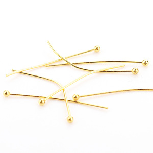 Agujas para Joyería, Acero Inoxidable Chapado en Oro, Aguja de Bola en Forma de Ocho, Componentes para Joyería DIY, Tamaño del Hilo 0.6 - Product Image 3