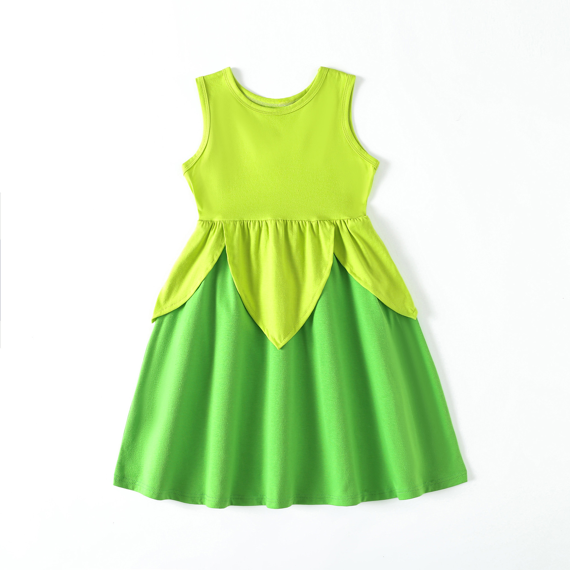 strapless open back dress Blue Princess Dress 4-5