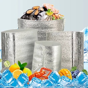 Sac isotherme en aluminium imprimé sur mesure, sac isotherme réutilisable pour aliments, sac isotherme pour le déjeuner, emballage alimentaire - Product Image 1