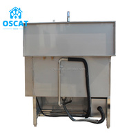 OSCAT vétérinaire toilettage pour animaux de compagnie baignoire Spa porte mobile et ventilateur vétérinaire bain piscine nettoyage chien baignoire éviers clinique vétérinaire
