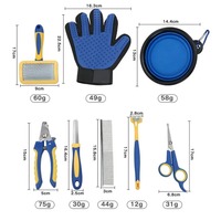 Kit de Toilettage pour Animaux de Compagnie en Gros : Peigne Droit, Coupe-Ongles, Kit Portable 8 Pièces pour Chiens et Chats, Kit de Nettoyage pour Animaux