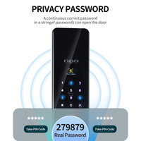 Serrure de porte intelligente HanDaily avec interphone vidéo, reconnaissance faciale, empreinte digitale, caméra et Wi-Fi, avec clé