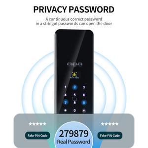 Serrure de porte intelligente HanDaily avec interphone vidéo, reconnaissance faciale, empreinte digitale, caméra et Wi-Fi, avec clé - Product Image 5