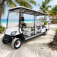 Nouvelle Voiturette de Golf Électrique 8 Places (6+2) Moteur AC 60V 100Ah Autonomie 80-100km pour Hôtels et Complexes – Vente en Gros OEM