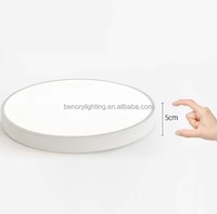 Shenzhen benory technologie DC24V Super lumineux haute lumen monté en surface smart18W 2000K-6000K plafond rond led panneau lumineux