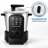 Mesin Pembuat Fufu Multifungsi Serbaguna, Penggiling Singkong, Pengaduk, Pengolah Makanan, dengan Timer yang Dapat Diatur, untuk Sup dan Masakan Rebus