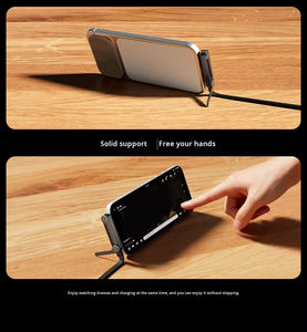 Câble de charge rapide USB-C PD 240W avec support de téléphone intégré, support invisible 2-en-1 pour téléphones 17 HUAWEI Xiaomi - Prix de gros - Product Image 4