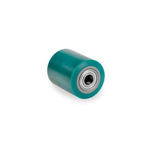 TELLURE ROTA - 792137 Rouleaux de transport en polyuréthane TR-ROLL, largeur de la roue centrale en acier 100mm, ø 85 mm (Qté 4) - Product Image 1
