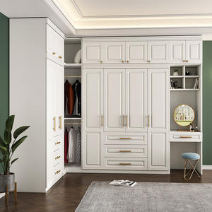 خزانة ملابس من الخشب الصلب لغرفة النوم من مُصنع صيني للبيع المباشر بجودة عالية لتخزين الملابس - Product Image 3