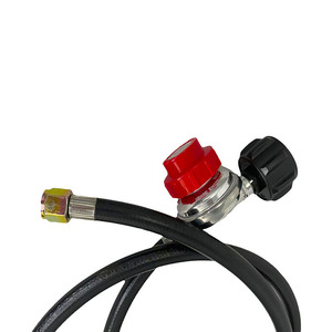 QCC1โพรเพนแก๊สควบคุม0 30 PSI ปรับความดันลดพร้อมท่อสำหรับย่างและเครื่องทำความร้อน - Product Image 5