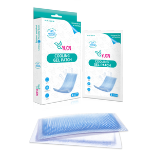 大人用・子供用安全ハイドロゲル天然メントールアイスシート冷却ハイドロゲルパッド発熱緩和パッチ（体温冷却用） - Product Image 1