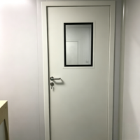 Porte en acier galvanisé commercial, GMP, ignifuge, pour salle blanche, pour hôpitaux et usines pharmaceutiques