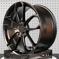 Jantes forgées de luxe 5x120, 19-21 pouces, concaves, bronze foncé, pour Land Rover, Rolls-Royce, Porsche 911, Audi RS6, BMW X5M, Série 5