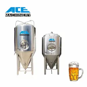 Système de brasserie de brassage de bière d'équipement de fermenteur de veste de refroidissement conique élevée