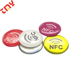 Высококачественный прочный анти-металлический 3D телефон социальные медиа прозрачный NFC эпоксидный стикер