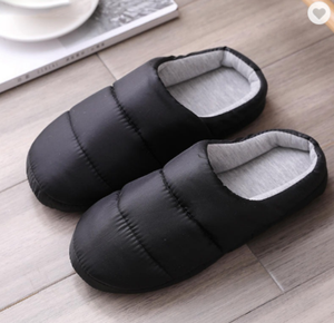 부드러운 따뜻한 퀼트 슬리퍼 슬립 온 겨울 방수 실내 메모리 폼 슬리퍼 여성 - Product Image 3