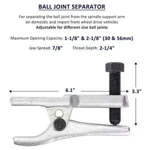 Bộ dụng cụ tháo khớp cầu, tay lái, đầu thanh giằng 5 món dùng cho việc bảo dưỡng hệ thống lái trước - Product Image 2