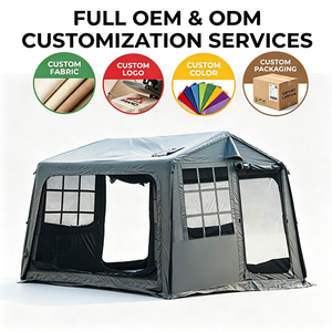 Carpa Inflable de PVC <span class=keywords><strong>Verde</strong></span> Oliva 2.7x2.7x2m con Ventana y Puerta de TPU, Directo de Fábrica, OEM, para <span class=keywords><strong>Camping</strong></span> - Product Image 2