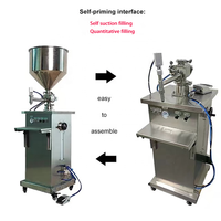 Ventes chaudes : Machine de remplissage semi-automatique pneumatique verticale et horizontale en acier inoxydable pour pâtes, liquides et crèmes