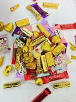 Chocolat en gros, fabrication OEM directe, pièces d'or et billes de chocolat en forme de pastèque, biscuits, garnitures de confiserie à base de noix et de confiture, emballage en vrac
