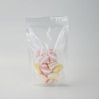 Pochette refermable transparente de qualité alimentaire, sac en plastique réutilisable résistant à l'humidité pour les collations, fourniture directe d'usine