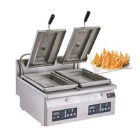 Automatische Gyoza-Bratmaschine mit automatischer Wasserzugabe, Bratpfanne, Grillgerät, Teigtaschen-Frittiermaschine