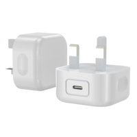 Chargeur mural rapide OEM ODM HNT 20W avec prise UK PD3.0 USB-C, certifié CE UKCA ROHS pour iPhone 17/16/15/14
