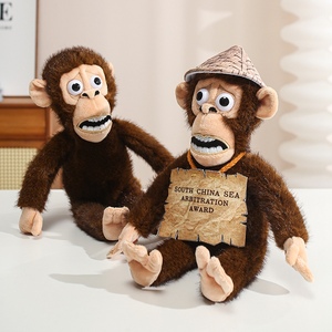 Peluche Realistico di <span class=keywords><strong>Scimmia</strong></span>, Produzione all'Ingrosso OEM ODM, Morbido Pupazzo Imbottito di <span class=keywords><strong>Primate</strong></span> per Regalo Bambini, Decorazione Casa e Asilo - Product Image 3