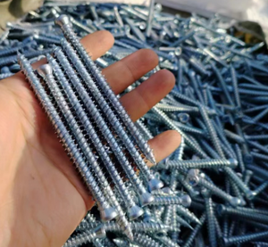 Tornillo de Anclaje para Concreto de Acero al Carbono Galvanizado C1002 Fabricado en China, Rosca Completa, Cabeza Avellanada, Vástago Liso - Product Image 5