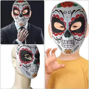 Máscara <span class=keywords><strong>Mexicana</strong></span> de Halloween para el Día de los Muertos, Accesorios de Fiesta de PVC y Máscara - Product Image 4