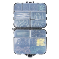 YOUME 300-420 pièces/boîte Kit de matériel de pêche à la carpe, ensemble d'accessoires de pêche, matériel de pêche, pivot, crochet à carpe, anneaux fendus