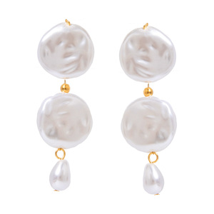 Boucles d'oreilles pendantes en perles irrégulières, style baroque, qualité AA, pour un usage quotidien - Product Image 1