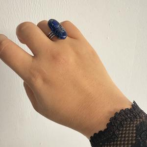 Accessori Donna alla Moda, Gioielli di Moda, Anello Regolabile in Pietra Naturale, Gioielli in Acciaio Inossidabile - Product Image 1