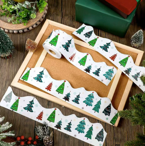 Pegatinas enrollables impresas con figuras irregulares de dibujos animados, papel de arte autoadhesivo, decoración de pizarras, libros, temática navideña festiva - Product Image 3