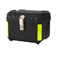 PP 45L coffre de moto universel moto Top Case queue boîte de rangement Topcase sac avec doublure en plastique motos queue boîte