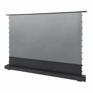 Telon andar subindo motorizado guia tensão tela 4K tela de cinema projetor elétrico 100 polegadas 120 polegadas home cinema tela