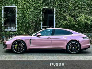 Color PPF 7.5mil 8.0mil Pegatinas secas y húmedas TPU Passion Pink <span class=keywords><strong>Película</strong></span> protectora para automóvil-Fácil instalación Envoltura <span class=keywords><strong>de</strong></span> vinilo para automóvil - Product Image 4