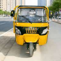 Triciclo Eléctrico Popular en África, de Carrocería Abierta, de 3 Ruedas, para Pasajeros, Batería de 60V 7.2kWh, Autonomía de 80-110km, Tipo Tuk Tuk, con Capacidad para 6-9 Personas
