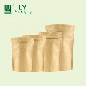 Coffee Bag Bags Wholesale High Quality Stand Up Pouch Kraft Paper Coffee Bag Custom Printed Tea Packaging Bags