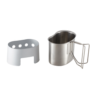 Ensemble de gourdes en acier inoxydable pliables pour le camping en plein air, durables et personnalisées, 0,7 L