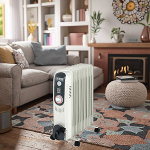 <strong>Portable</strong> <strong>Thermostat</strong> Overheat Protection Freestanding Tip-Over Protection Wire Desktop Oil Filled Electric Heater CE/GS Certified - Product Image 2