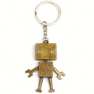 Porte-clés Rétro Robot en Carton Argenté, Figurine Arlen, Pendentif Métallique, Logo Gravé au Laser et Imprimé, Cadeau - Product Image 5