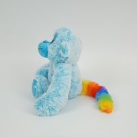 Haute qualité mignon personnalisé doux coloré singe en peluche peluche gros paillettes tissu matériel PP coton brodé maille