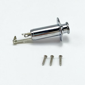 Messing Metaal 6.35 Uitgang Ingang EQ Stand Type Jack Plug Socket voor Akoestische Elektrische Gitaar Muziekinstrument Accessoires - Product Image 5