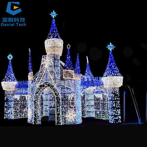 Lanterne en soie SGML44, Nouvel An chinois, Saint-Valentin, Pâques, motif animal 3D imperméable, motif cerf, lumière pour jardin - Product Image 6