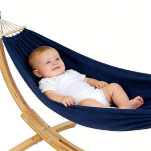 Produits de couchage portables pour bébés lit balançoire pour porter des bébés <span class=keywords><strong>hamac</strong></span> en bois pour bébé avec support - Product Image 6