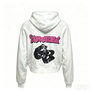 Sudadera con capucha personalizada con serigrafía para mujer, de forro polar grueso, con cremallera, estilo oversize, para ropa urbana - Product Image 2