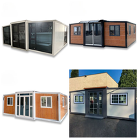 Maison conteneur extensible en acier de 20, 30 et 40 pieds, 3 chambres, salon modulaire extérieur, design 3D respirant