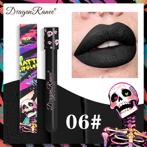 Impermeable y fácil <span class=keywords><strong>de</strong></span> colorear maquillaje <span class=keywords><strong>de</strong></span> <span class=keywords><strong>Halloween</strong></span> Sexy rojo vampiro líquido lápiz labial mate blanco negro brillo <span class=keywords><strong>de</strong></span> labios pintura corporal Facial - Product Image 1