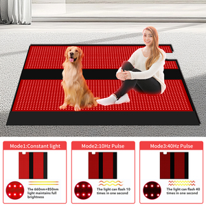Tappetino per Terapia a Luce Rossa 660nm 850nm 270W, Coperta a LED Infrarossi per Tutto il Corpo, Sollievo dal Dolore, per Uso Domestico, Bellezza e Cura Personale - Product Image 1